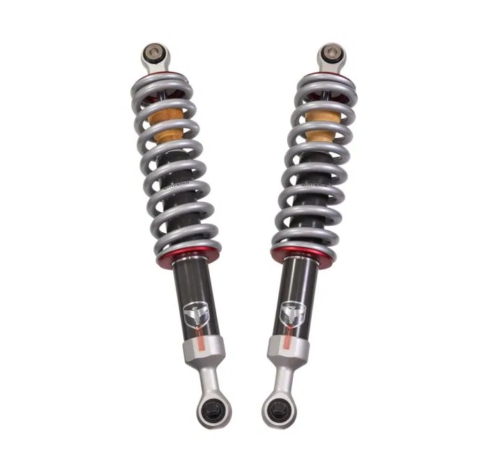 92-21440 – READYLIFT Coil Over Shock Absorber, Non-Adjustable Valving 3-1/2 Inch Lift Pigtail Spring Black/ Gray Set ...